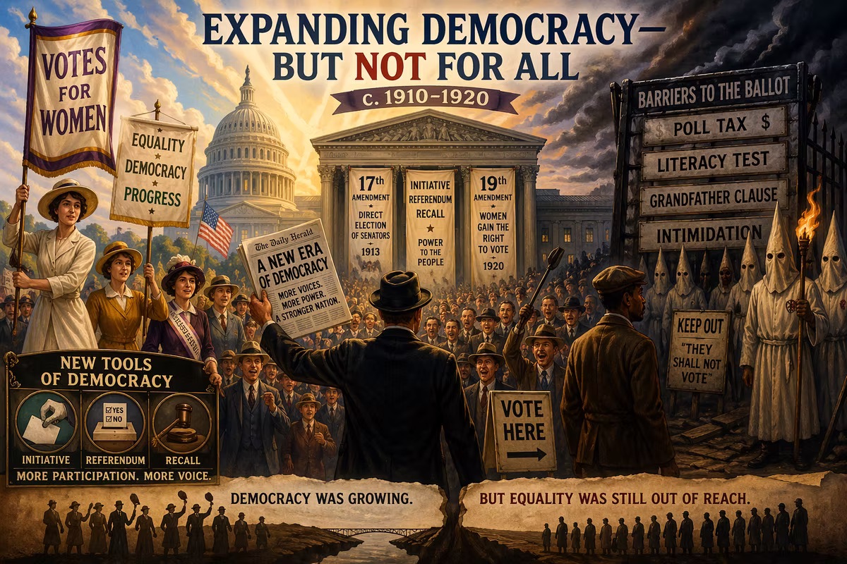18. Lesson Plan from the Progressive Era: Expanding Democracy—But Not for All (c. 1910–1920)