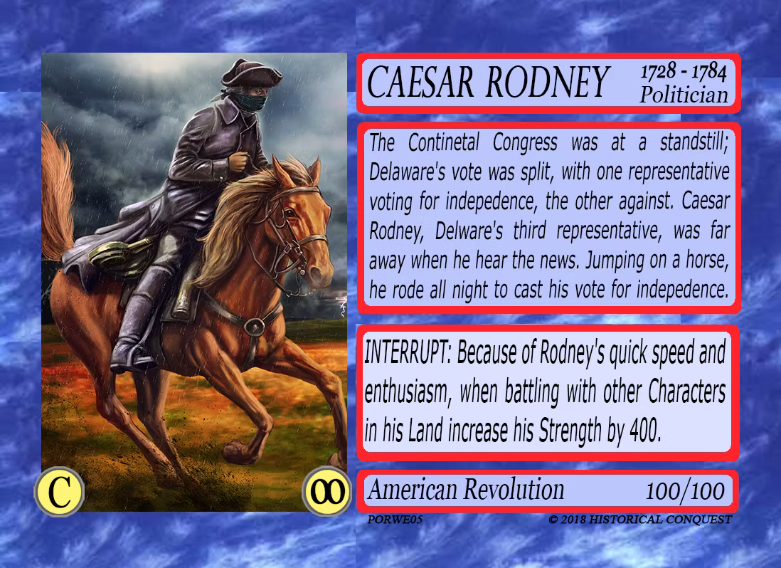 Caesar Rodney and his Midnight Ride to Save a Young Nation