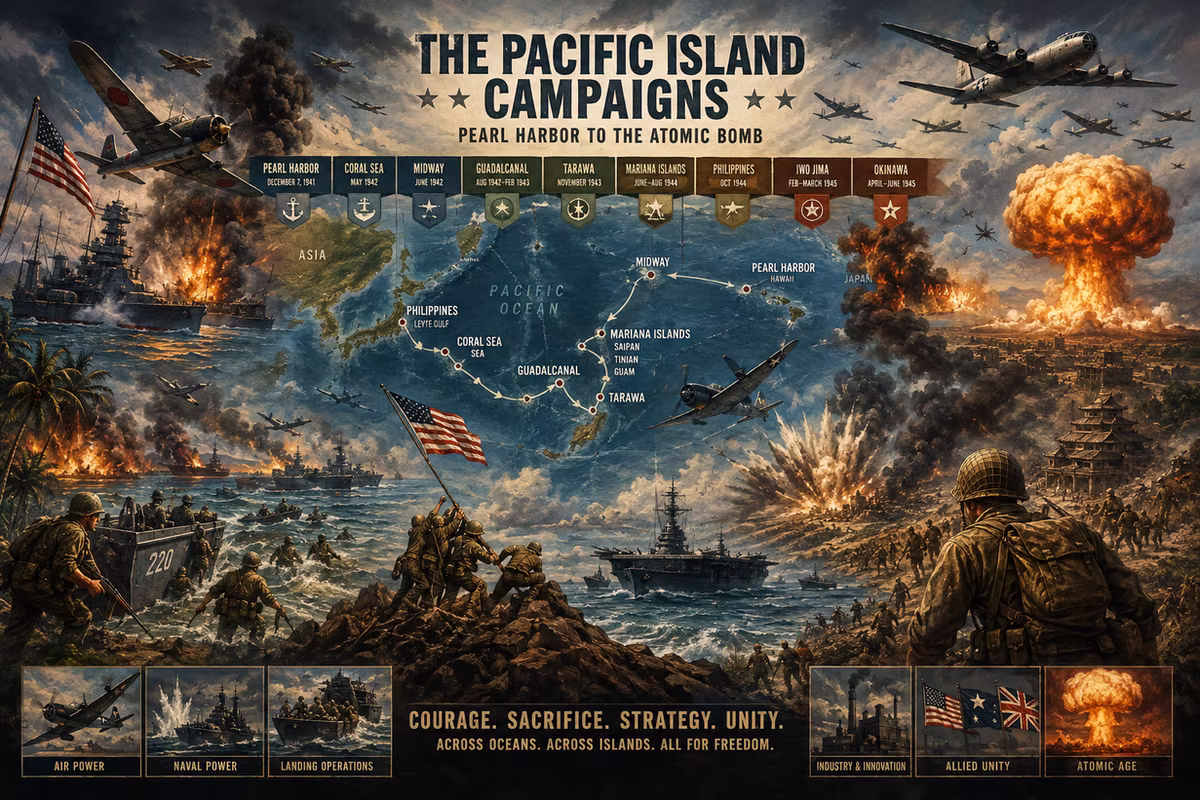 12. Lessons from World War II: The Pacific Island Campaigns: Pearl Harbor to the Atomic Bomb