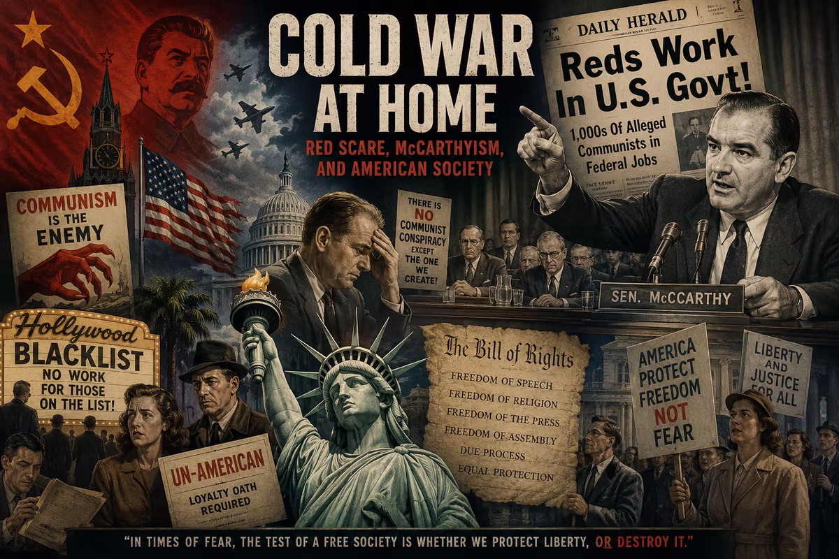 9. Lessons from Cold War: Cold War at Home: Red Scare, McCarthyism, and American Society