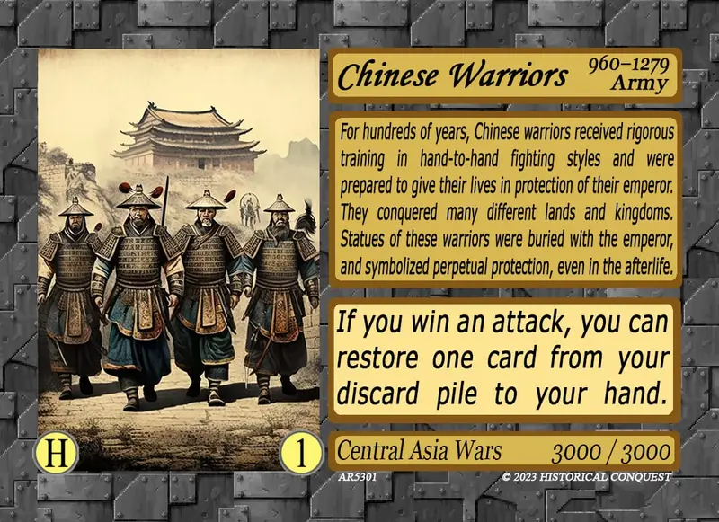 The Chinese Warriors card