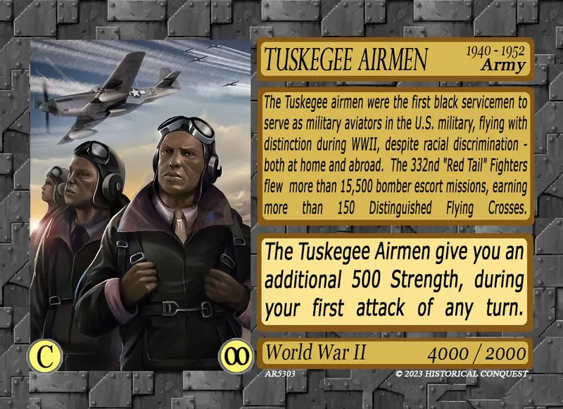 The Tuskegee Airmen card