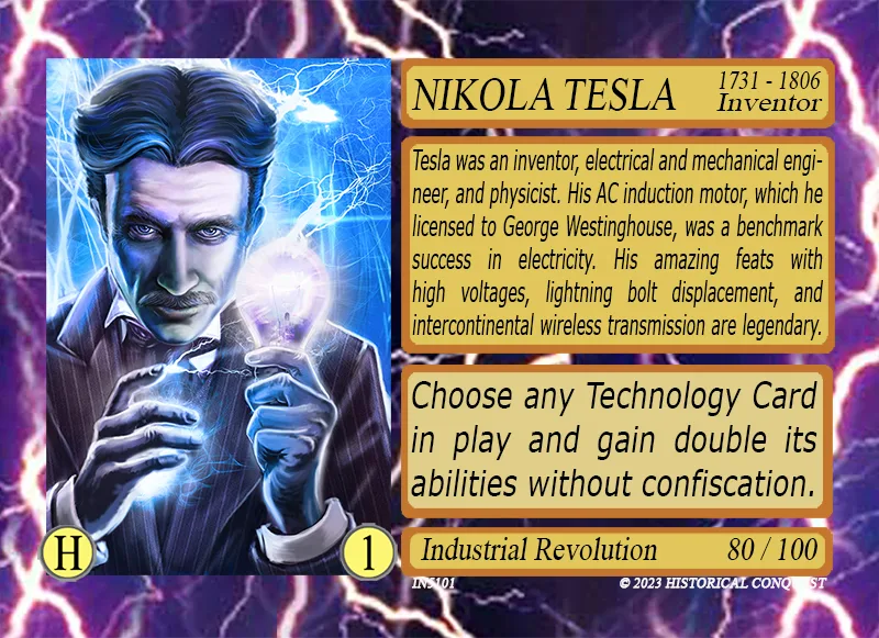 The Nikola Tesla card