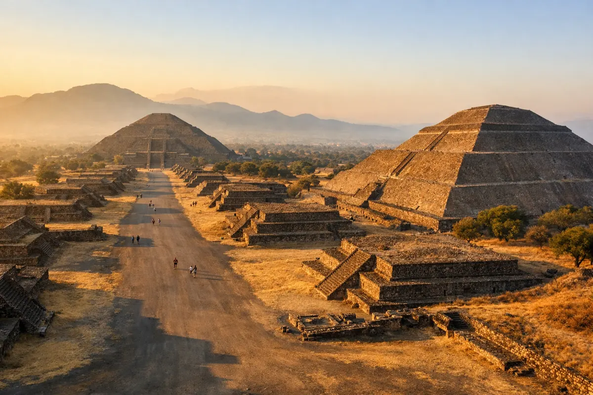 Teotihuacan and the Avenue of the Dead today