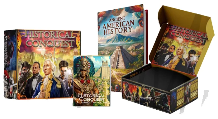 An Adventure Box with its books and cards