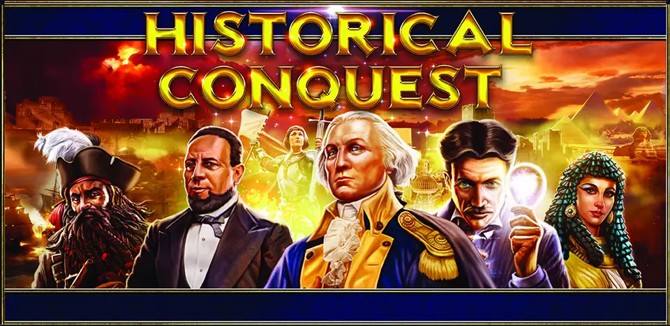 Historical Conquest banner: figures from history beneath the Historical Conquest title